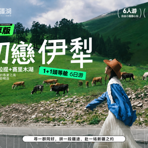 新疆伊犁 6 天純玩小團 270° 環賽湖六星街雲鏡下午茶星空泡泡屋免單房差